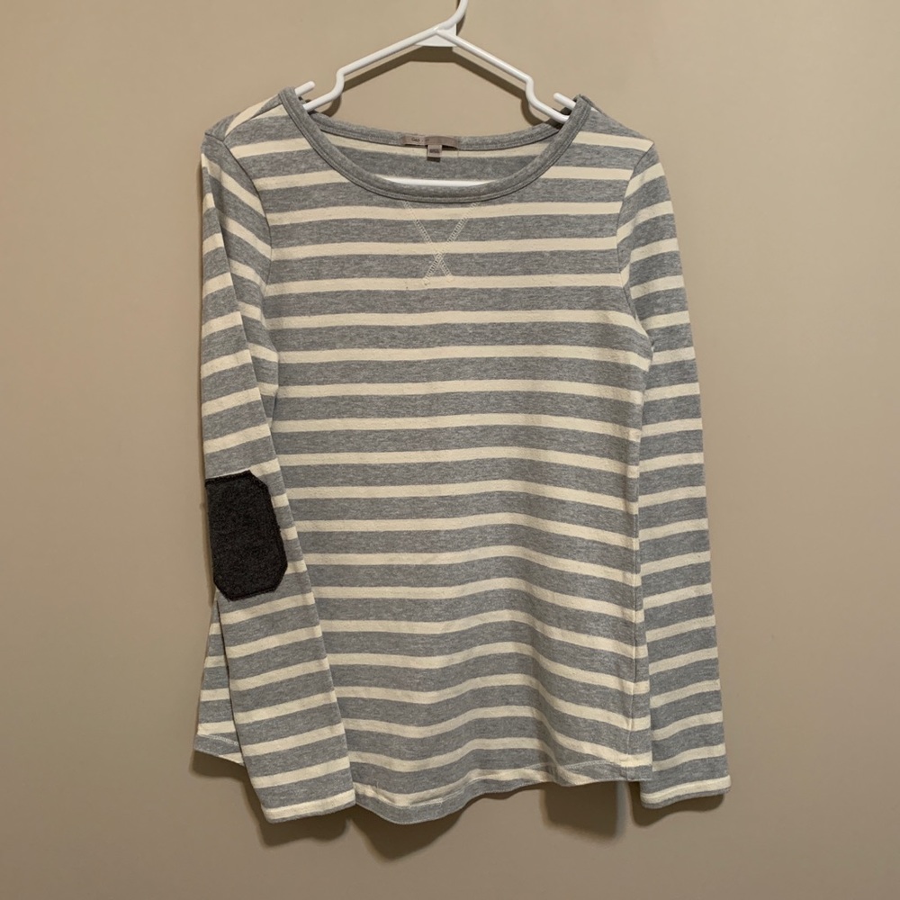 Gap long-sleeved shirt with elbow patches, size small